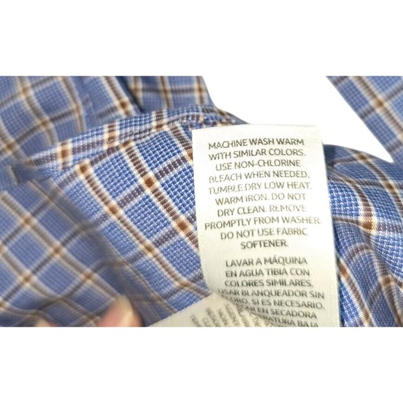 Buttoned Down Brand Mens Button Down Shirt Size 37 Slim Long Sleeve Plaid Cotton - Picture 4 of 10